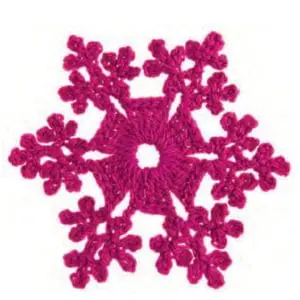 Crochet snowflake