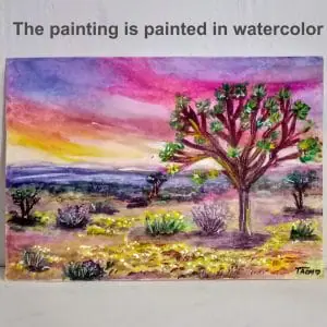 Desert Painting Joshua Tree Original Art