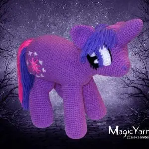 Free crochet Pony Unicorn amigurumi, pattern crochet toy, Instant Digital, format pdf, English
