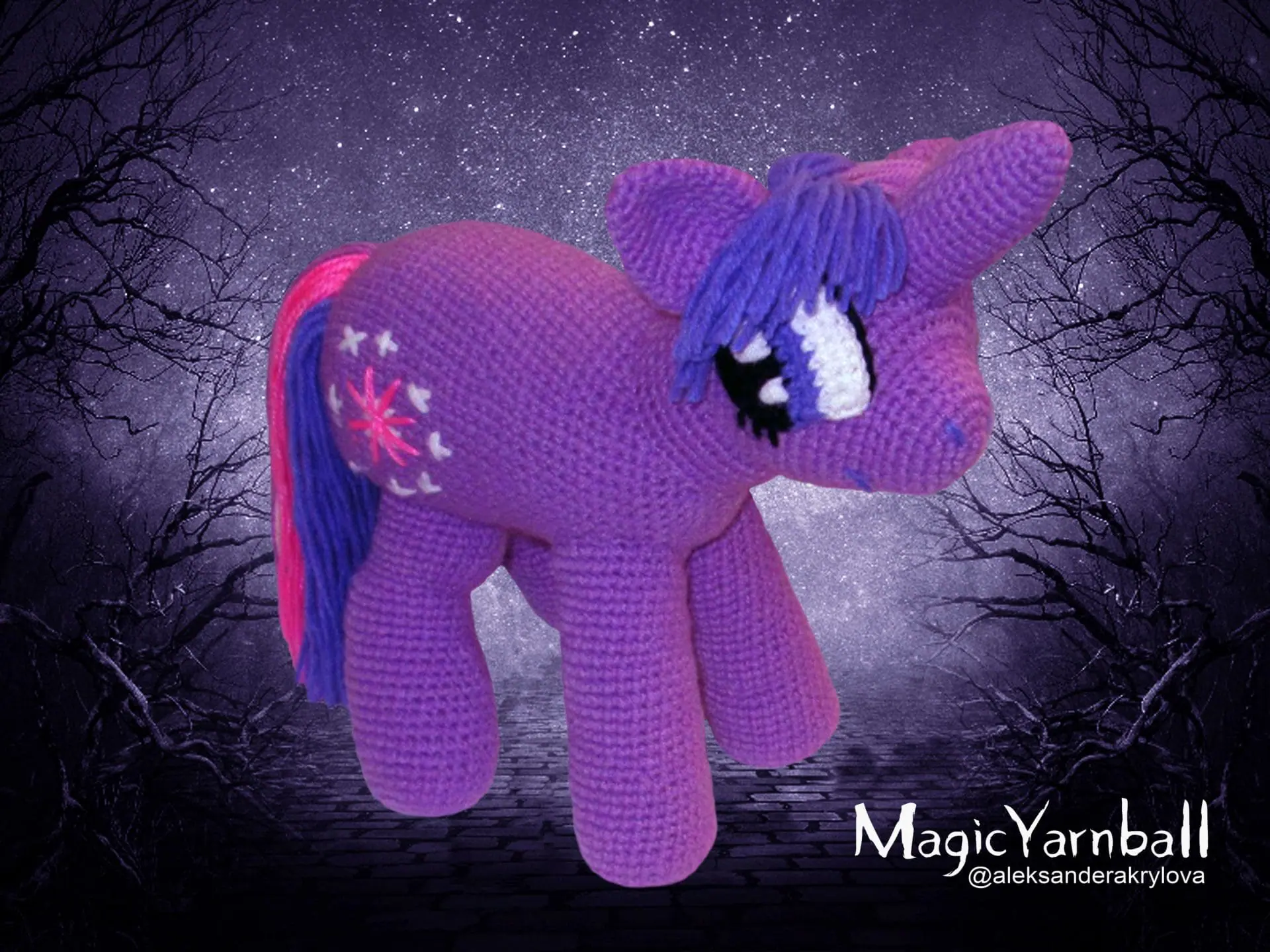 Free crochet Pony Unicorn amigurumi, pattern crochet toy, PDF