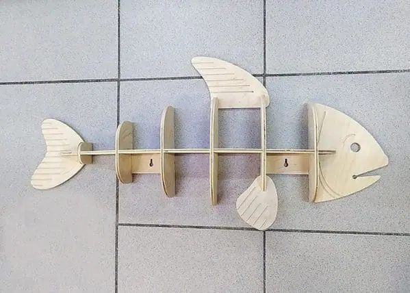 1 Successful Cnc Router Files Shelf - Fish Dxf Laser Cutting