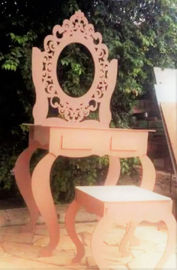 1 Successful Cnc Router Files Dressing Table Dxf Laser