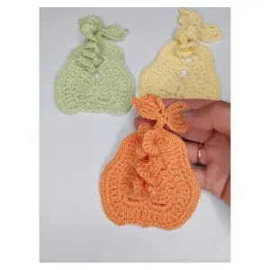 Crochet pumpkin coaster pattern