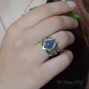 Elven ring with tanzanite in 925 sterling silver Magic Lavender