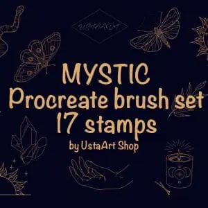 Mystic procreate brush set