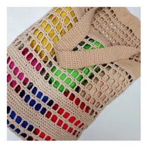 Crochet tote, market or beach bag pattern