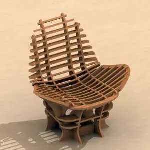 1 Successful Cnc Router Files Armchair Dxf Laser Cutting