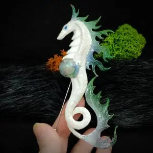 Handmade fantasy jewelry with sea fox