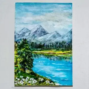 Rocky Mountain Painting Colorado Original Art