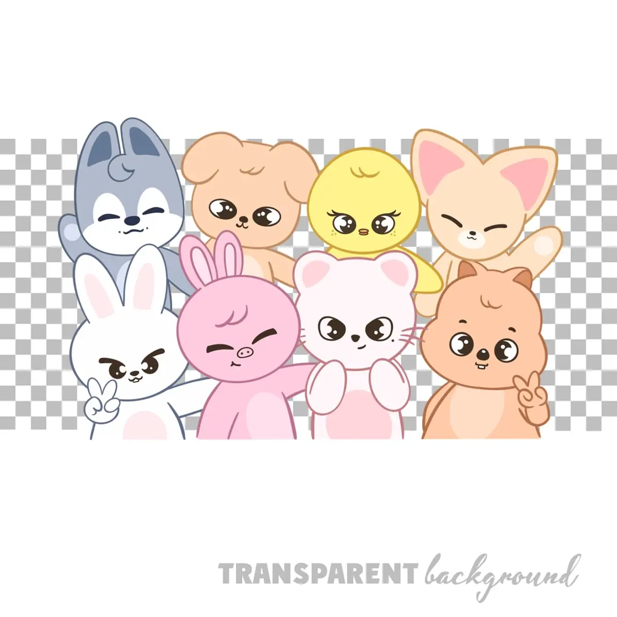 Cute Cartoon Animals Watercolor Clipart Sublimation design Png files 2 Cute Cartoon Animals Watercolor Clipart Sublimation design Png files - Image 2