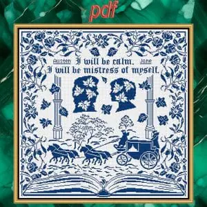 Cross stitch pattern Sense and Sensibility Austen Jane