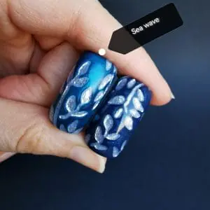 sea wave Polymer clay sliders for the regaliz leather Bracelet