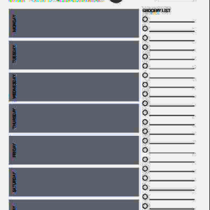 E-book Download Weekly Meal Planner Goodnotes Notebook PDF