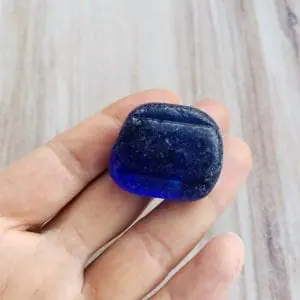 Cobalt blue sea glass B127