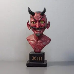 Devil Lucky you bust handmade