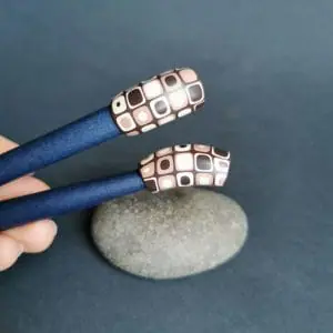 coffee mosaic multicolor Polymer clay sliders for the regaliz leather Bracelet