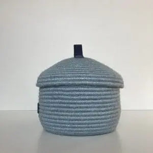 Oval jute basket 28 cm x 17 cm x 18 cm Free shipping