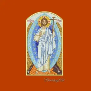 Christ is risen machine embroidery design