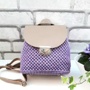 Mini backpack Hand-woven cute gift for girls