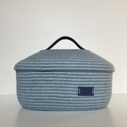 Oval jute basket 28 cm x 17 cm x 18 cm Free shipping