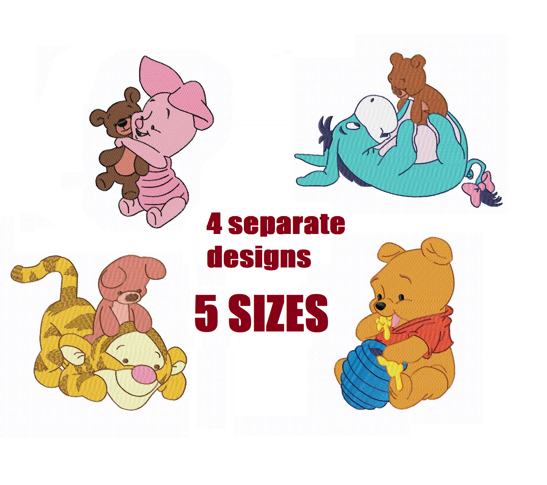 Machine embroidery design Winnie the Pooh 1 machine embroidery design