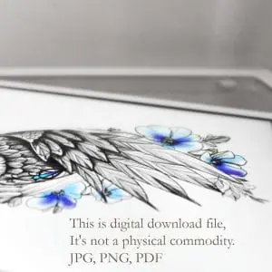 Owl Tattoo Designs For Females Owl And Flower Tattoo Sketch Idea