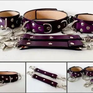 bondage BDSM restraint kit collar handcuffs