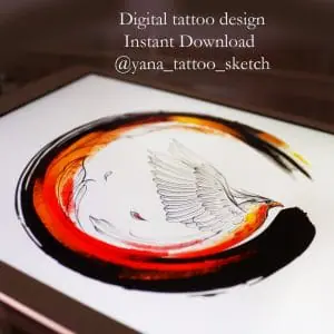 Enso Tattoo Design Enso Phoenix Tattoo Idea Sketch