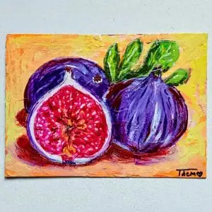 Figs Painting Tiny Painting