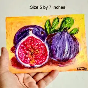 Figs Painting Tiny Painting Original Art