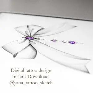 Bow Tattoo Design Bow Tattoo ideas Sketch