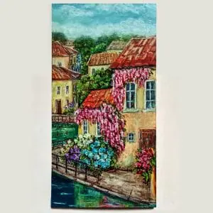 Street Venice Painting Original Art