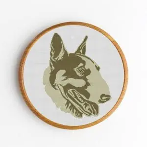 Bull-Terrier-Cross-Stitch-Pattern-PDF-Pet-DIY-Gift-Wall-Decor-1