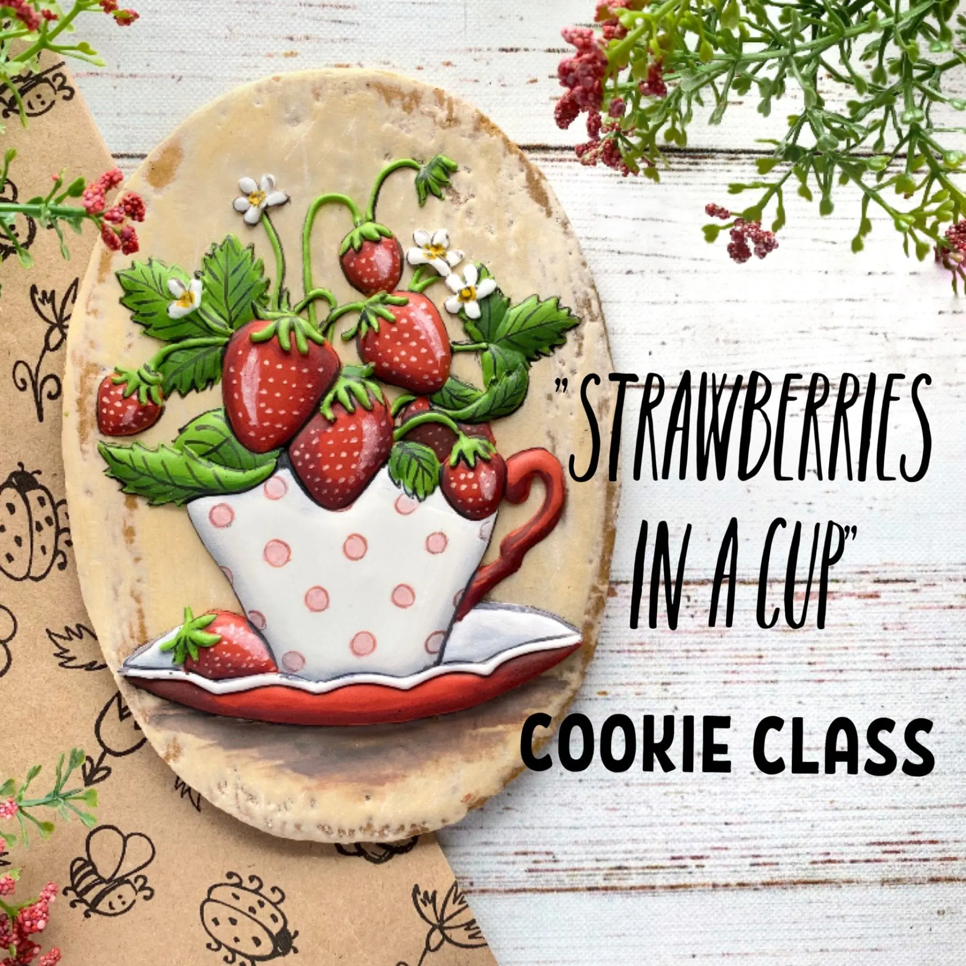 Cookie – Strawberries in a cup