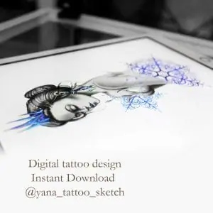 Snow Queen Tattoo Design Snowflake Tattoo Ideas Sketch