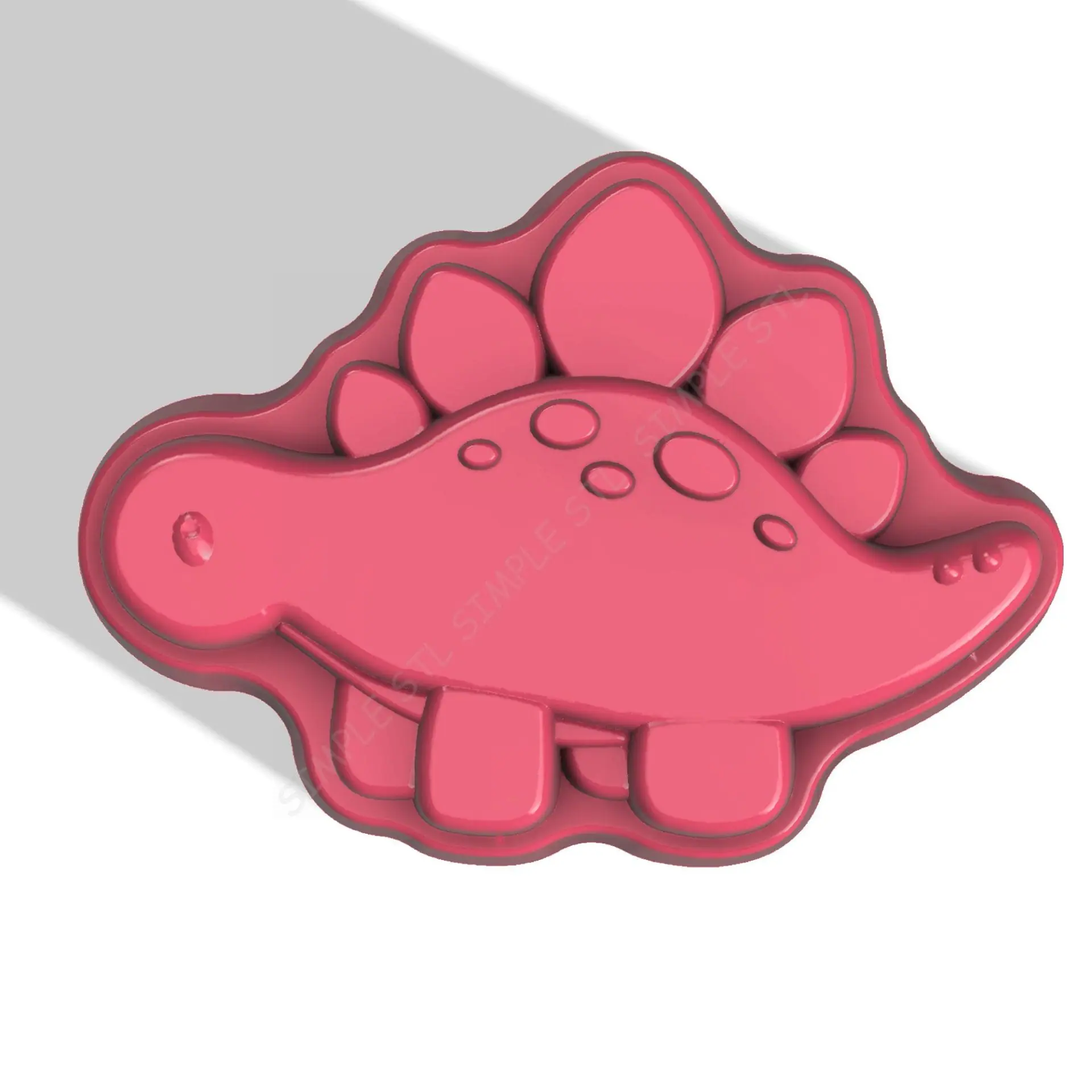 Stegosaurus STL file for vacuum forming and 3D printing