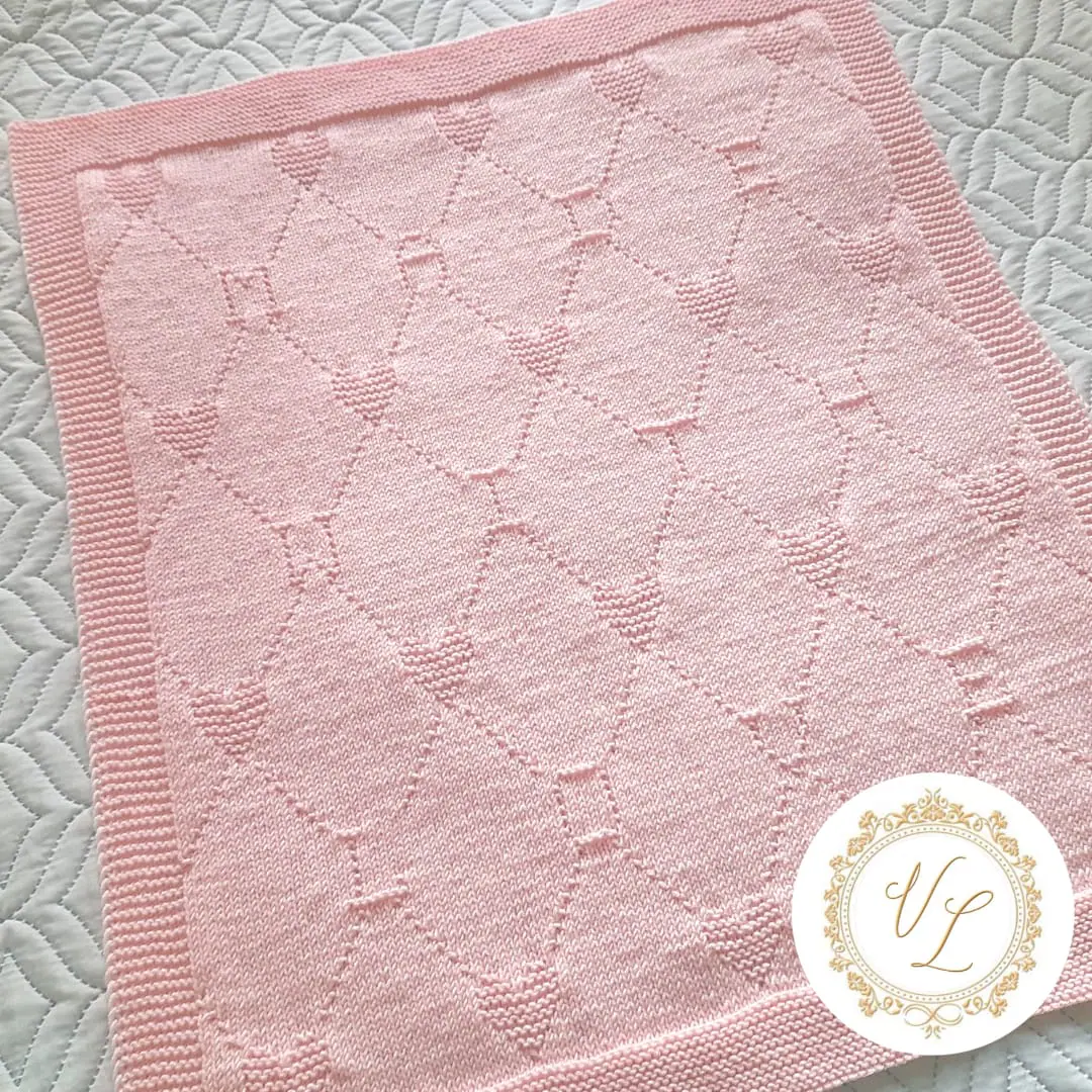 Step-by-Step Knitting Pattern Baby Blanket | V104
