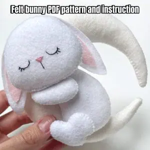 Felt bunny pdf pattern