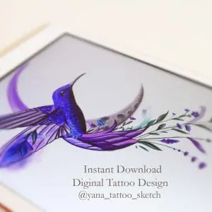 Hummingbird Tattoo Designs Color Hummingbird Tattoo Idea Sketch