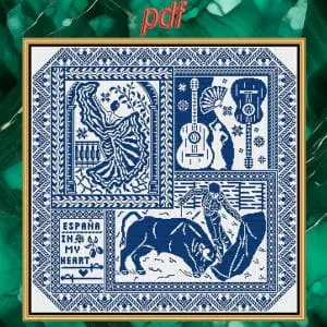 Cross stitch pattern Spanish Paso Doble