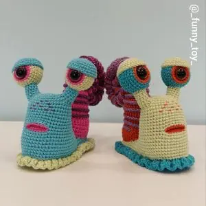 Crochet snail tutorial, amigurumi snail, snail toy