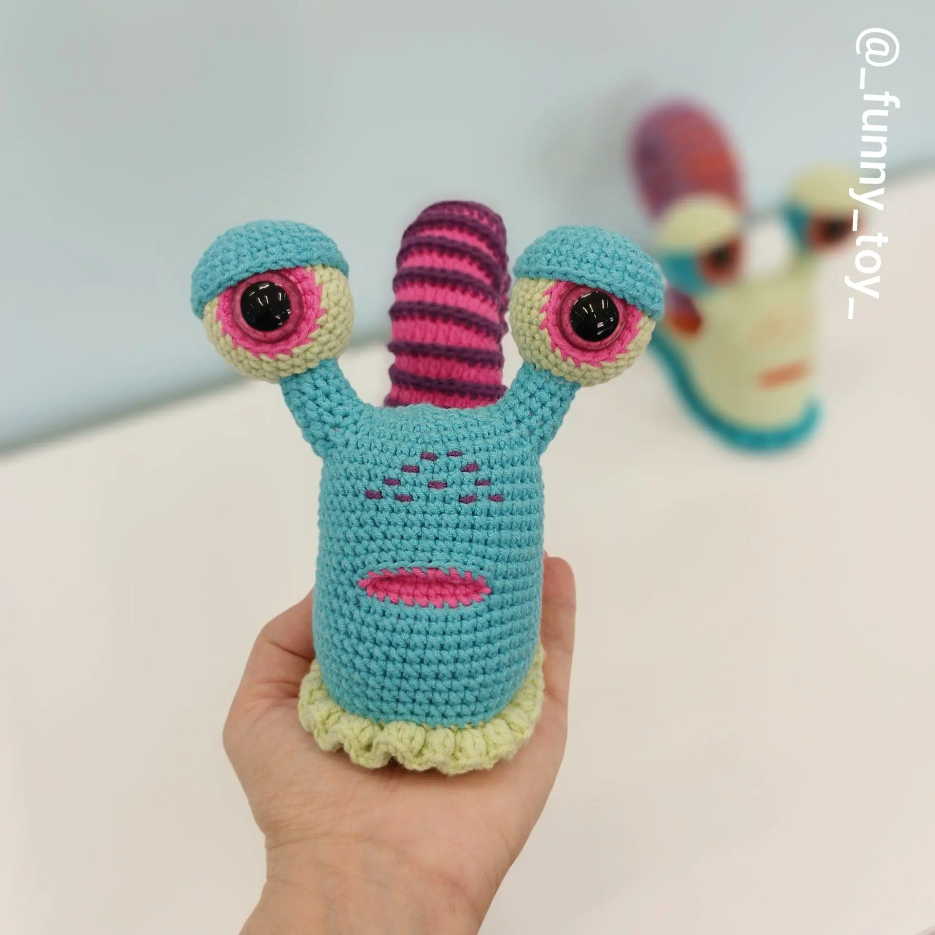 Crochet snail tutorial, amigurumi snail, snail toy 6 Crochet snail tutorial, amigurumi snail, snail toy - Image 6
