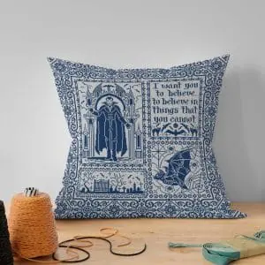 Embroidered pillow