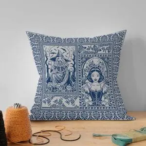 Embroidered pillow