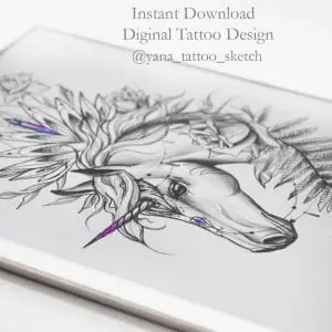 Unicorn Tattoo Design Unicorn Tattoo Sketch Ideas