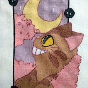 Anime cross stitch pattern Catbus PDF