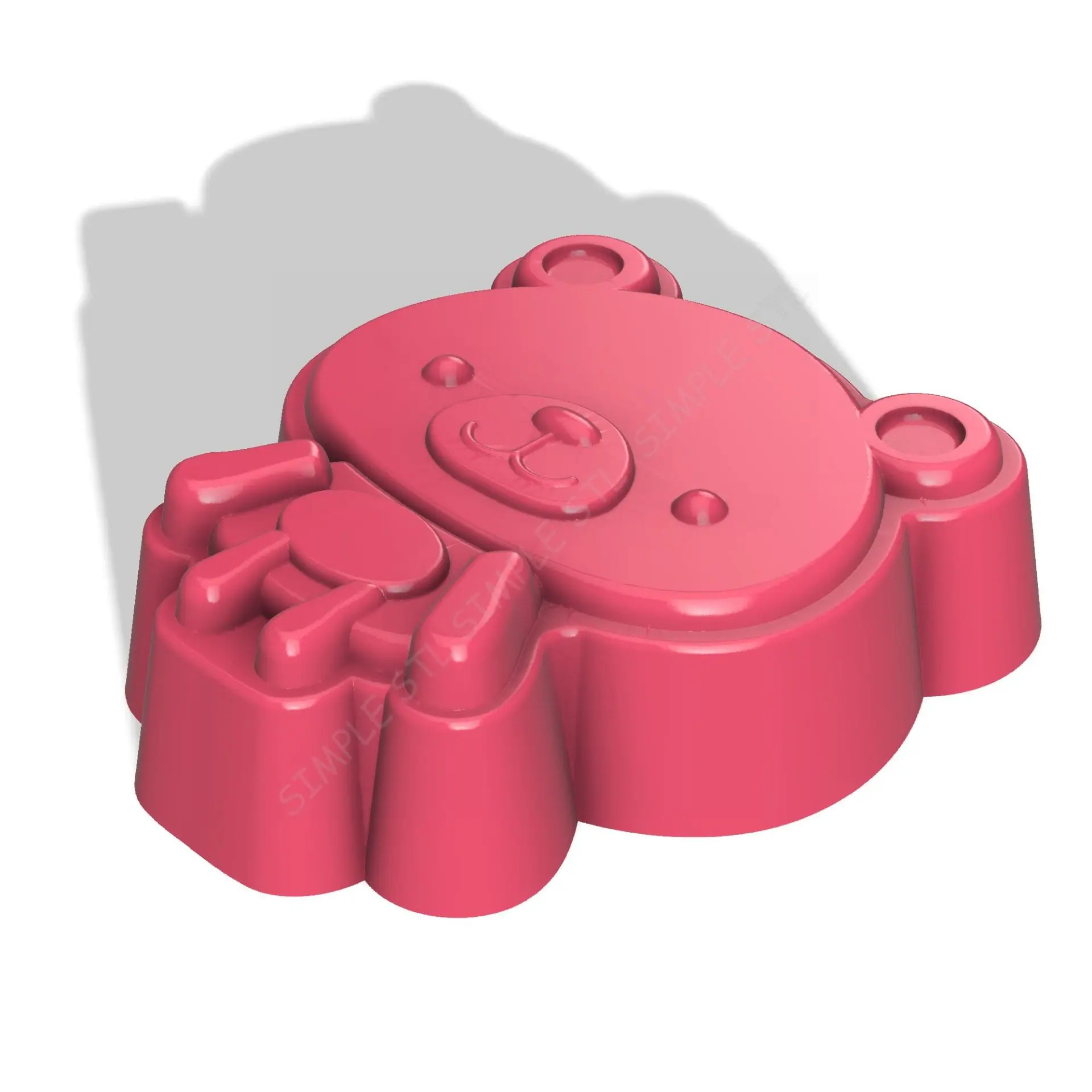 Bear STL file for vacuum forming and 3D printing 3 BEAR STL file for vacuum forming