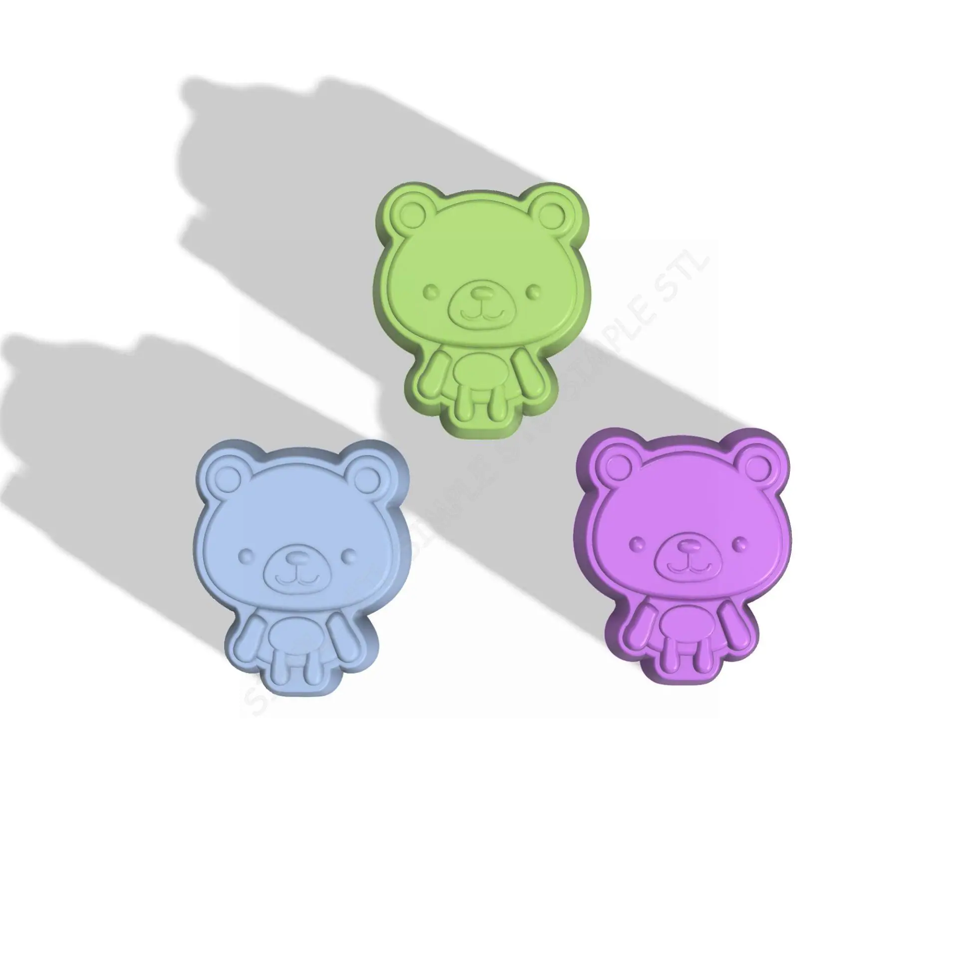 Bear STL file for vacuum forming and 3D printing 4 BEAR STL file for vacuum forming