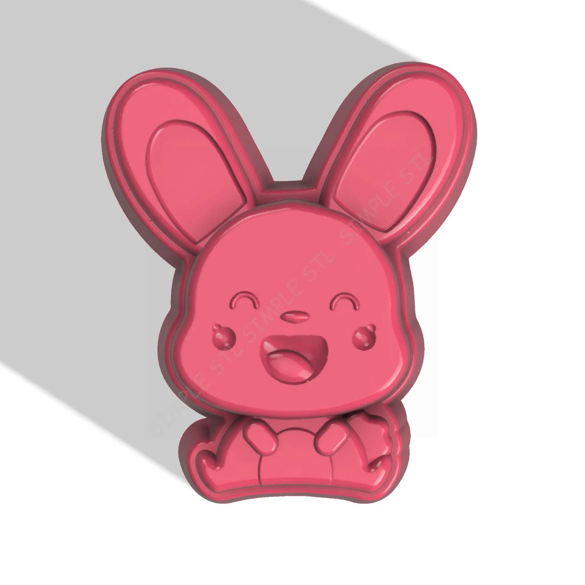 Bunny STL file for vacuum forming and 3D printing 1 BUNNY STL file for vacuum forming
