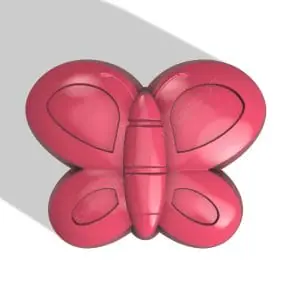 BUTTERFLY STL file for vacuum forming